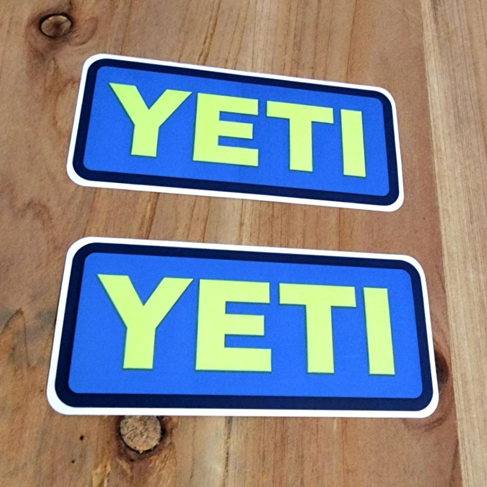 New Blue Yeti Stickers Street Art